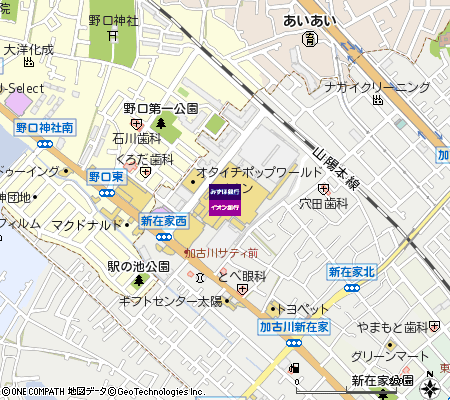 イオン加古川店出張所（ATM）付近の地図
